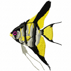 Fishes Embroidery Design 3 Fishes Embroidery Design 3